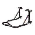 Dismantlable Rear Paddock Stand With 360 Rotation &amp; Skate Wheels (Bike Wt upto: 280 kgs) - Black