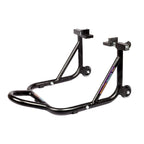 Dismantlable Rear Paddock Stand With 360 Rotation &amp; Skate Wheels (Bike Wt upto: 280 kgs) - Black