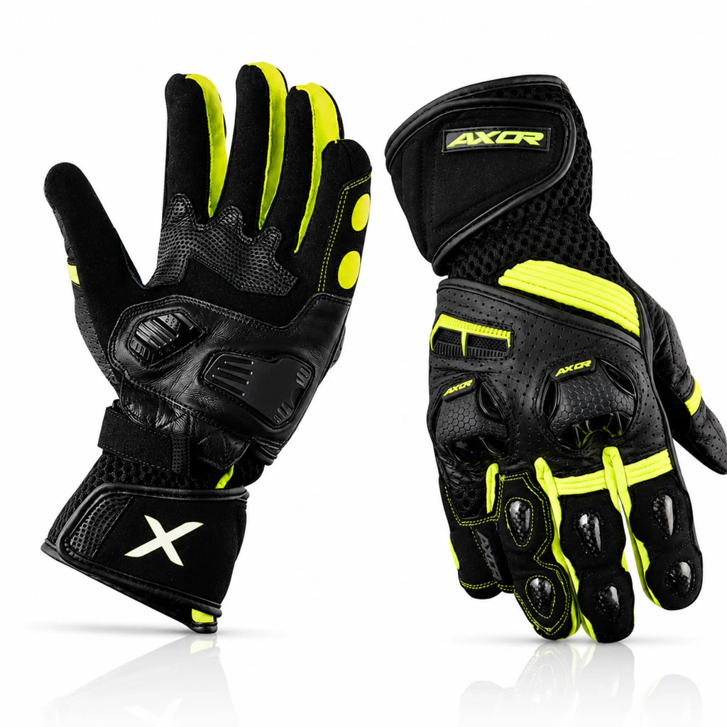 AXOR GATOR FULL GAUNTLET RIDING GLOVES