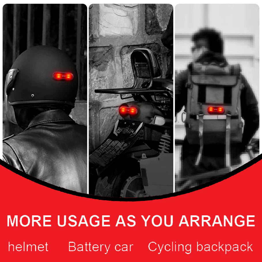 HELMET LIGHT / RED STROBE LIGHT /RECHARGEABLE  HAZARD LIGHT