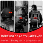 HELMET LIGHT / RED STROBE LIGHT /RECHARGEABLE  HAZARD LIGHT
