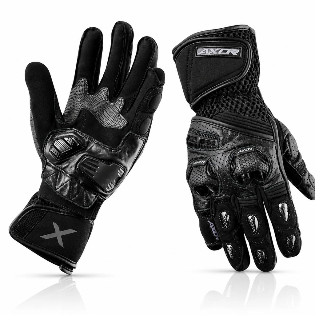 AXOR GATOR FULL GAUNTLET RIDING GLOVES