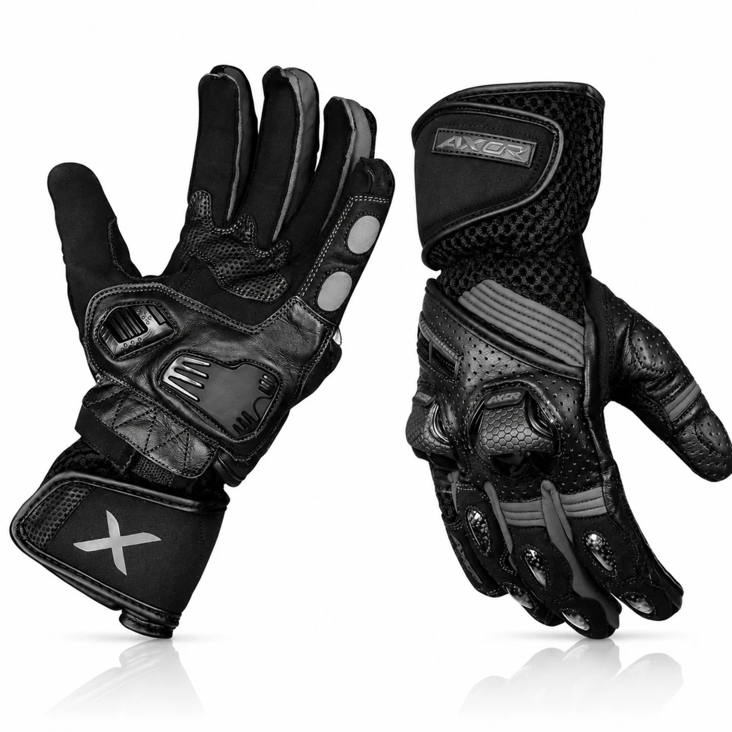 AXOR GATOR FULL GAUNTLET RIDING GLOVES