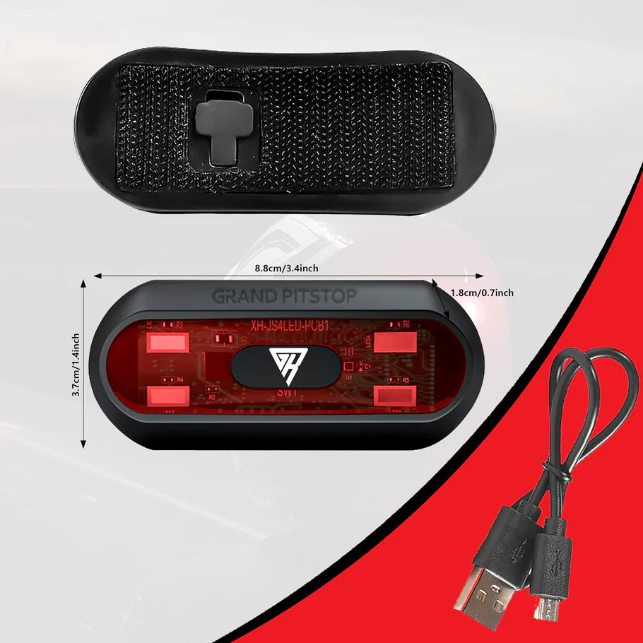 HELMET LIGHT / RED STROBE LIGHT /RECHARGEABLE  HAZARD LIGHT