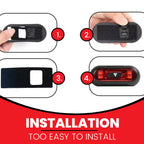 HELMET LIGHT / RED STROBE LIGHT /RECHARGEABLE  HAZARD LIGHT