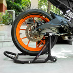 Dismantlable Rear Paddock Stand With 360 Rotation &amp; Skate Wheels (Bike Wt upto: 280 kgs) - Black