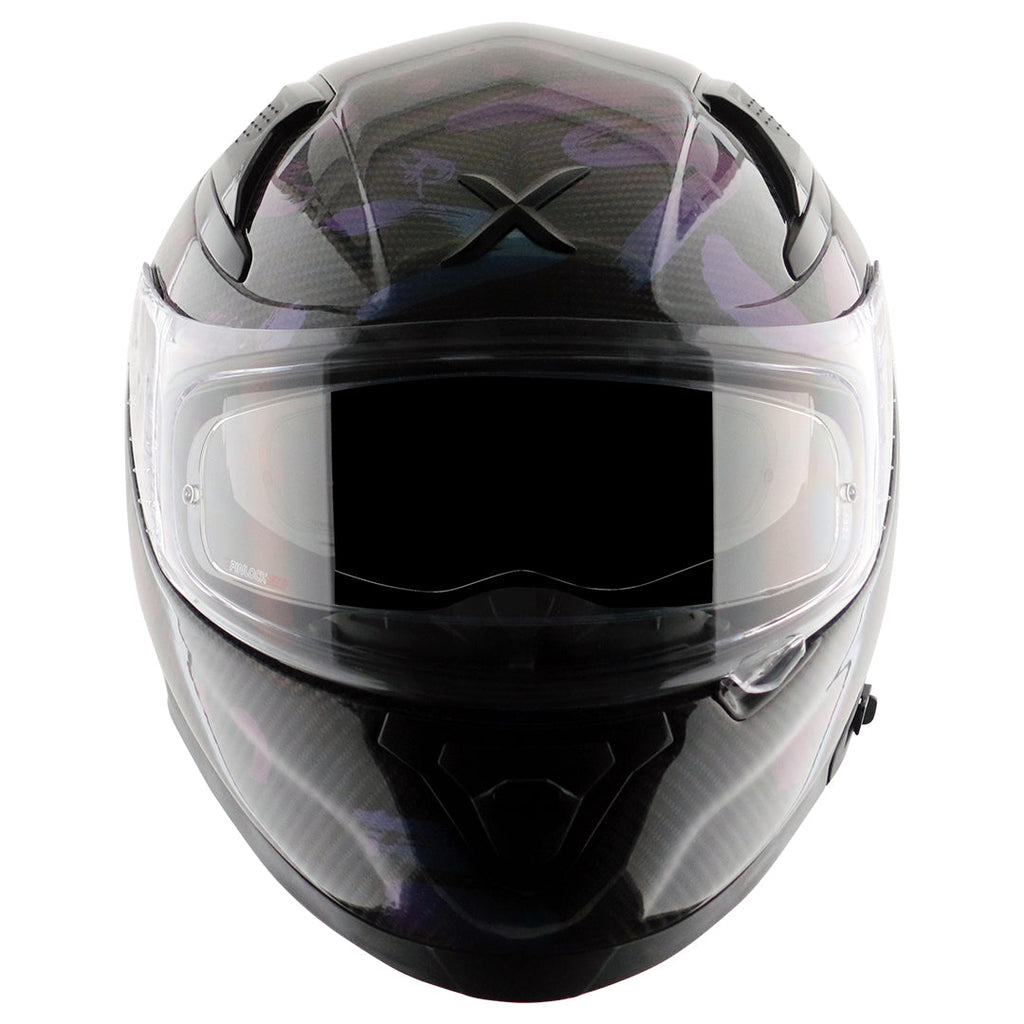AXOR APEX WEAVED SMALL CHECKERED CARBON FIBER FULL FACE  HELMET