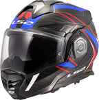LS2 FF901 ADVANT X CARBON FUTURE II GLOSS WHITE BLUE MODULAR HELMET