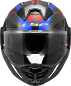 LS2 FF901 ADVANT X CARBON FUTURE II GLOSS WHITE BLUE MODULAR HELMET