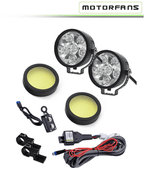 MOTORFANS L6R PRO | 100W (PAIR) FULLY DIMMABLE 6500K 10000LM COMBO BEAM LED AUXILIARY LAMP