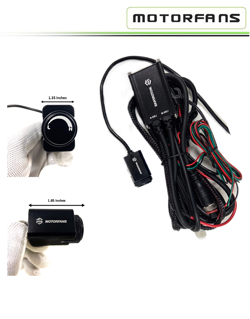 MOTORFANS L6R PRO | 100W (PAIR) FULLY DIMMABLE 6500K 10000LM COMBO BEAM LED AUXILIARY LAMP