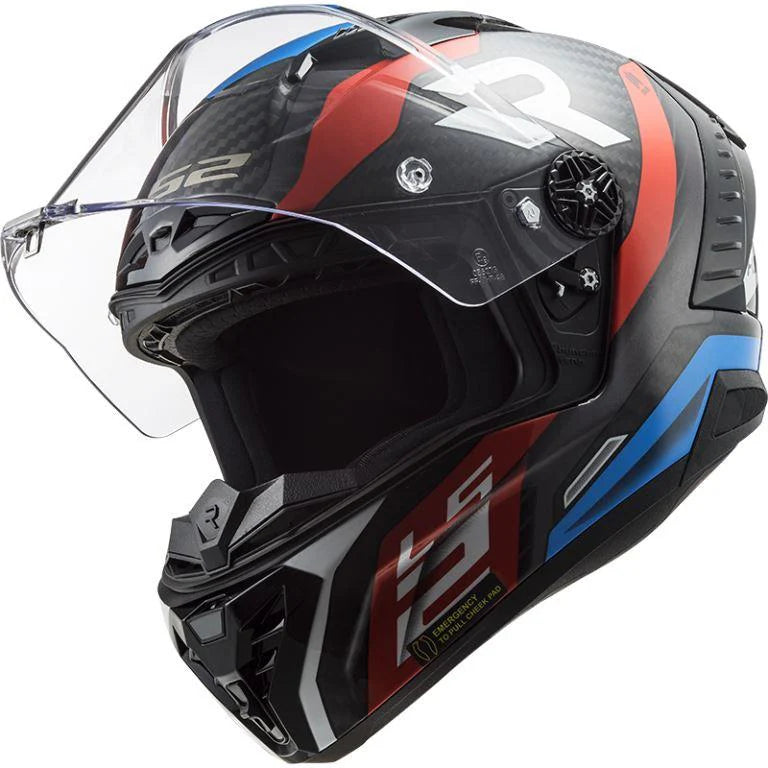 LS2 FF805 THUNDER CARBON SUPRA RED BLUE FULL FACE HELMET