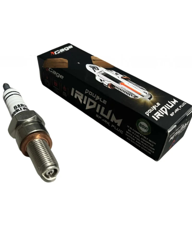NGAGE DOUBLE IRIDIUM SPARK PLUGS B8RII (SET OF 2) | RE INTERCEPTOR / GT 650