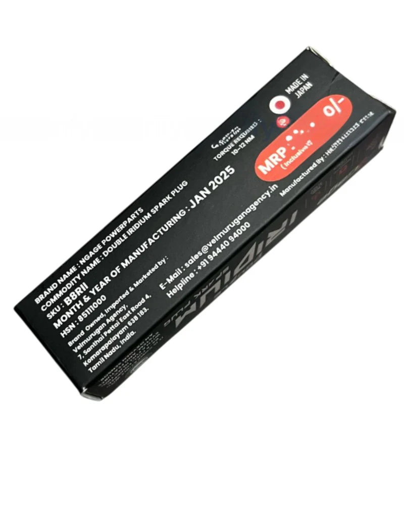 NGAGE DOUBLE IRIDIUM SPARK PLUGS B8RII (SET OF 2) | RE INTERCEPTOR / GT 650