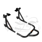 Dismantlable Rear Paddock Stand With 360 Rotation &amp; Skate Wheels (Bike Wt upto: 280 kgs) - Black