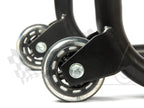 Dismantlable Rear Paddock Stand With 360 Rotation &amp; Skate Wheels (Bike Wt upto: 280 kgs) - Black
