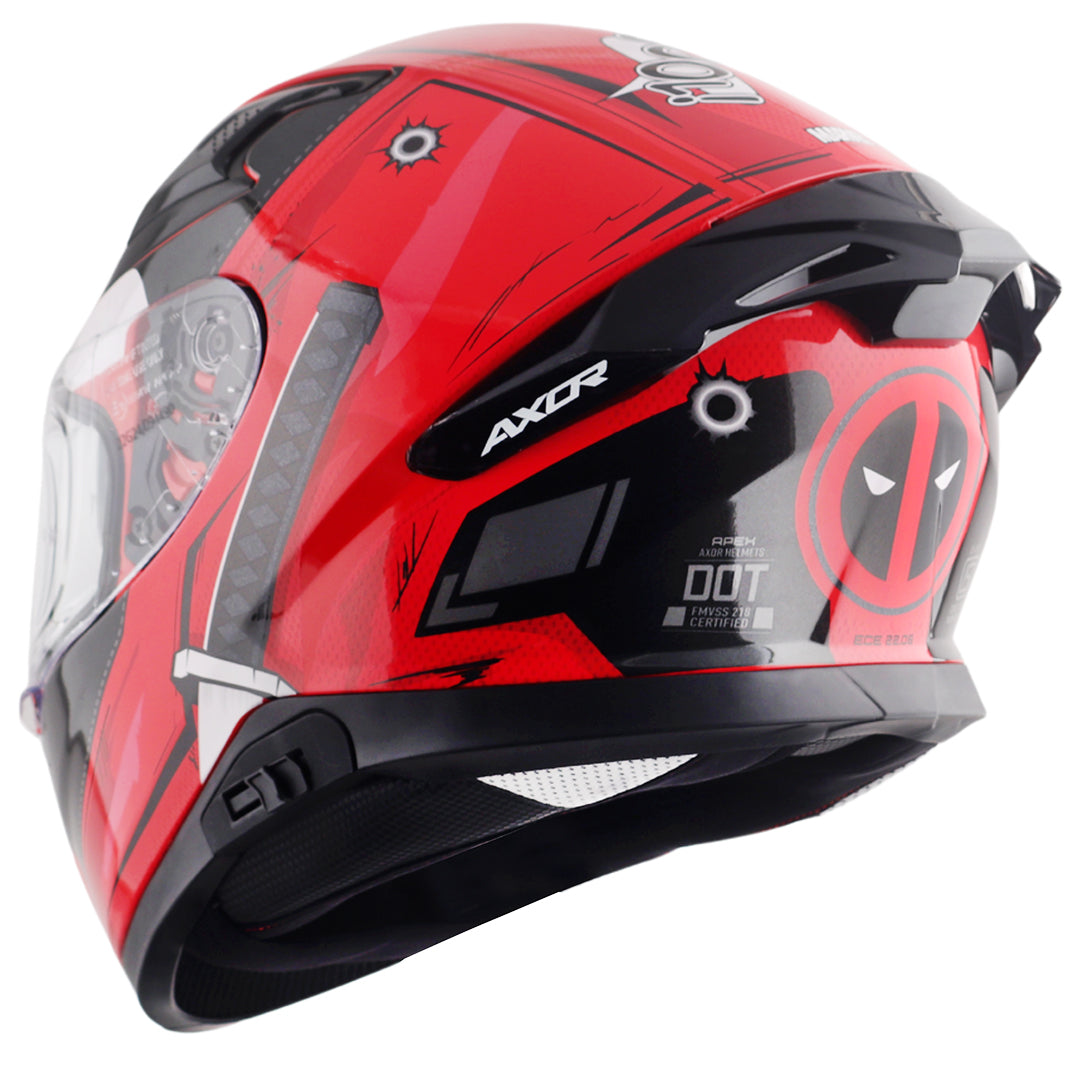 AXOR APEX MARVEL DEADPOOL EDITION FULL FACE HELMET