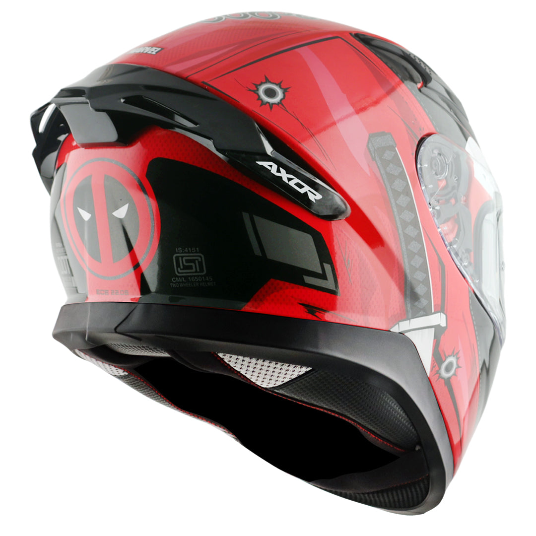 AXOR APEX MARVEL DEADPOOL EDITION FULL FACE HELMET