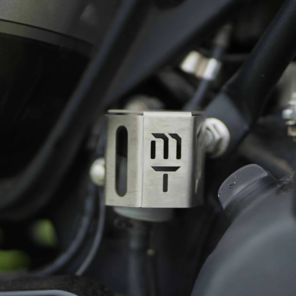 MOTOTORQUE REAR BRAKE OIL RESERVOIR GUARD (SS) | RE METEOR 350