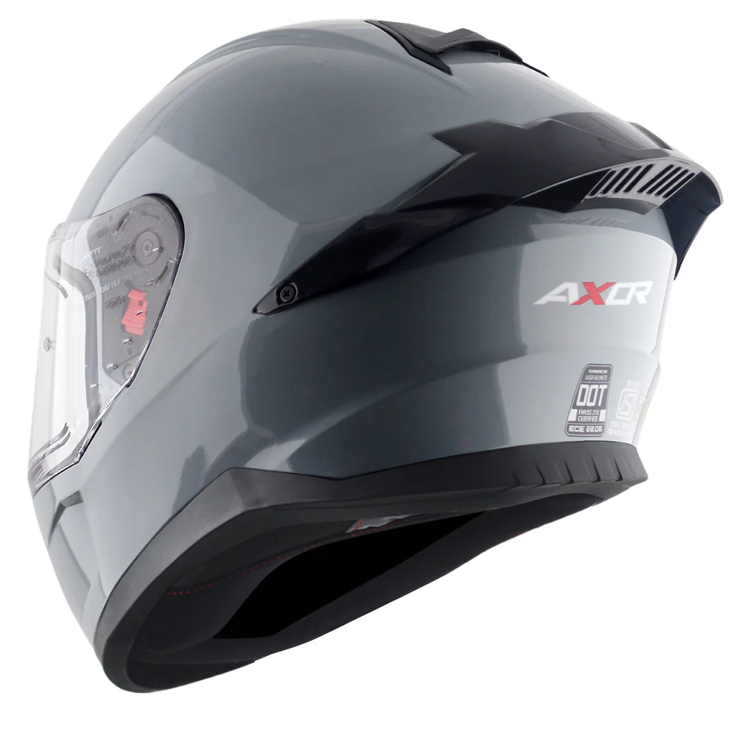 AXOR SABER SOLID NARDO GRAY  FULL FACE HELMET