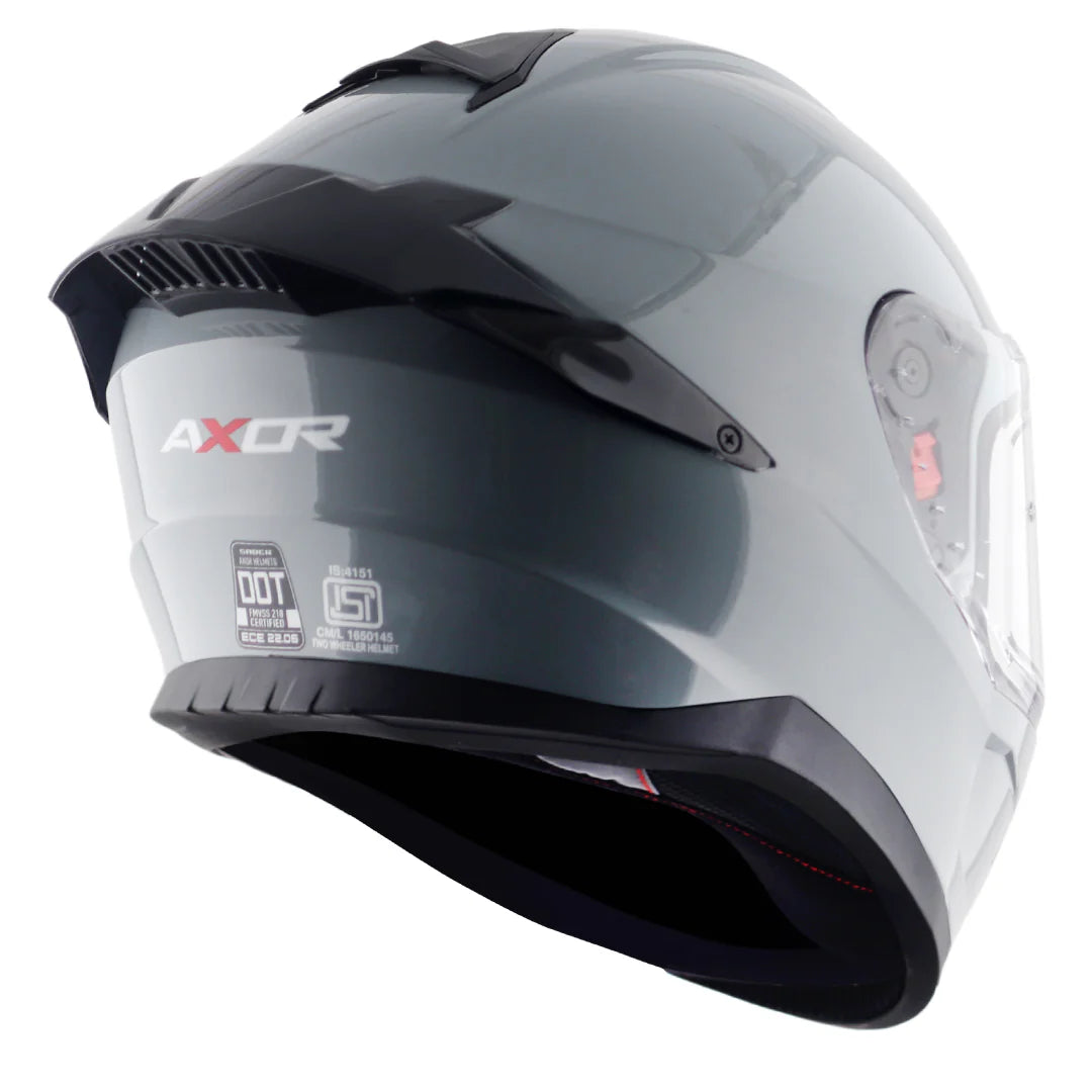 AXOR SABER SOLID NARDO GRAY  FULL FACE HELMET