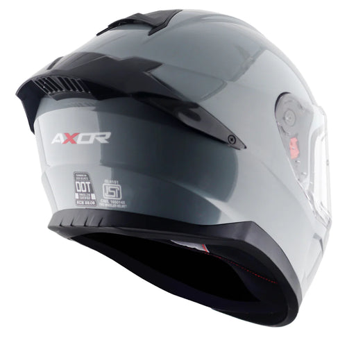 AXOR SABER SOLID NARDO GRAY  FULL FACE HELMET