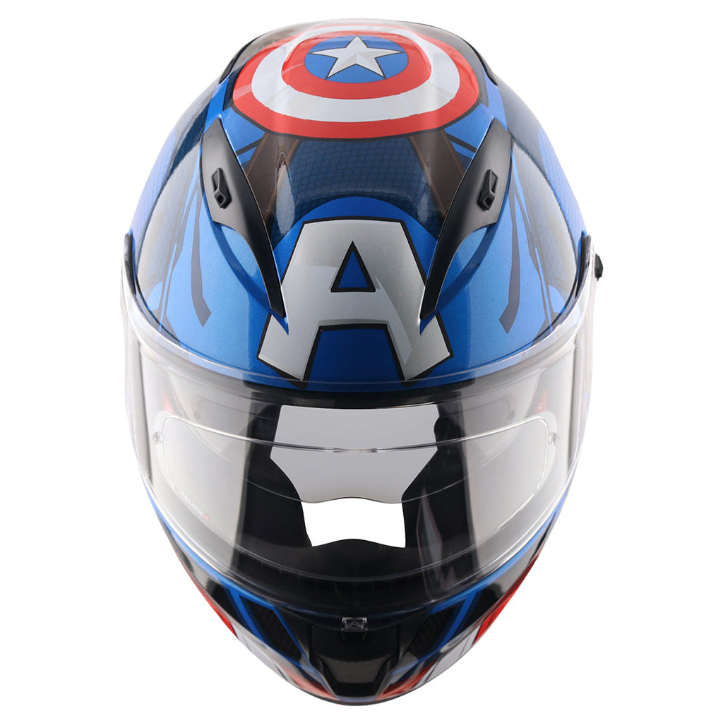 AXOR STREET MARVEL CAPTAIN AMERICA FULL FACE HELMET