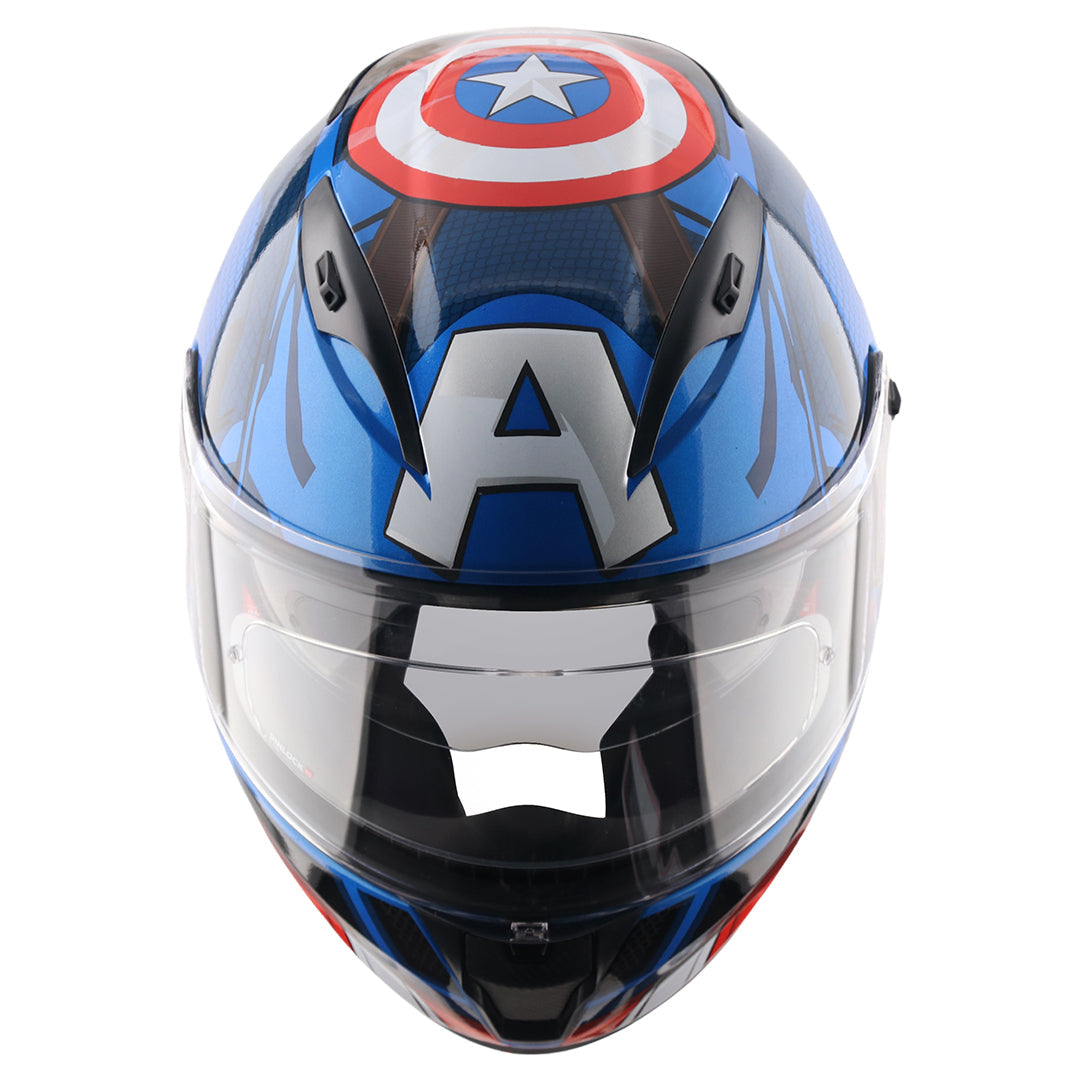 AXOR STREET MARVEL CAPTAIN AMERICA FULL FACE HELMET