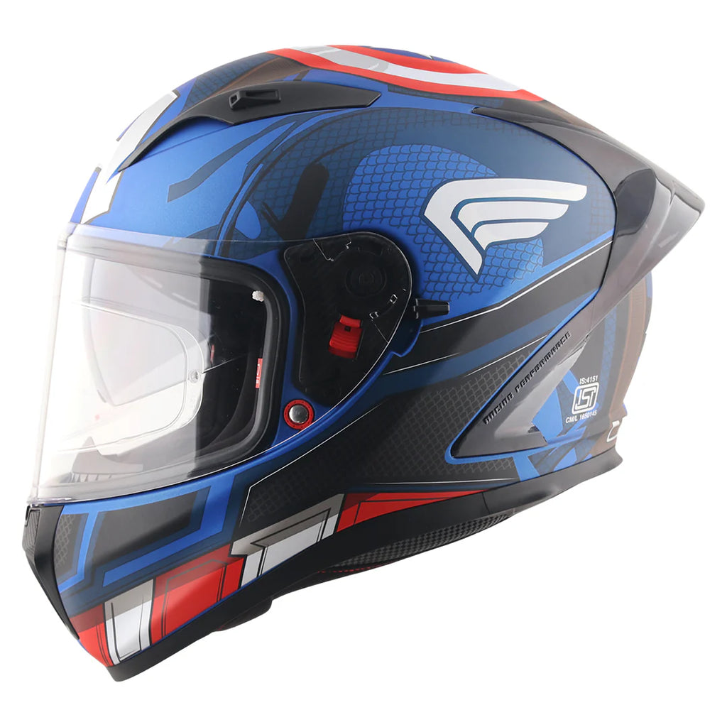 AXOR STREET MARVEL CAPTAIN AMERICA FULL FACE HELMET