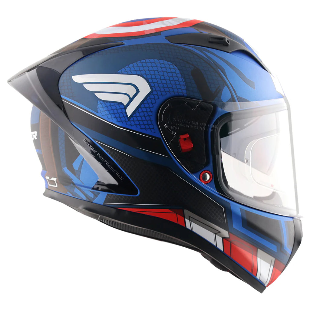 AXOR STREET MARVEL CAPTAIN AMERICA FULL FACE HELMET