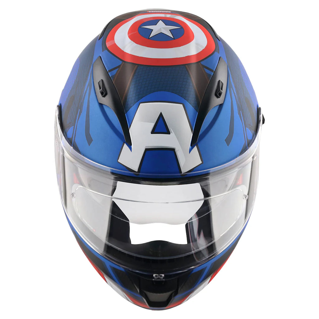 AXOR STREET MARVEL CAPTAIN AMERICA FULL FACE HELMET