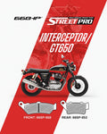66 BHP STREET PRO SEMI CERAMIC BRAKE PADS | ROYAL ENFIELD GT/ INTERCEPTOR 650