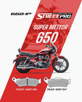 66 BHP STREET PRO SEMI CERAMIC BRAKE PADS | ROYAL ENFIELD SUPER METEOR 650