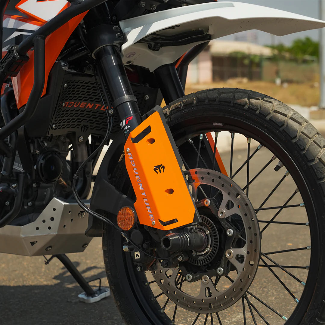 MOTOTORQUE FORK PROTECTORS METAL -BLACK FOR 2025 FOR KTM 390 ADVENTURE/ADVENTURE X