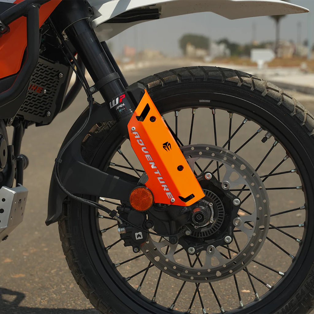 MOTOTORQUE FORK PROTECTORS METAL -BLACK FOR 2025 FOR KTM 390 ADVENTURE/ADVENTURE X